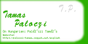 tamas paloczi business card